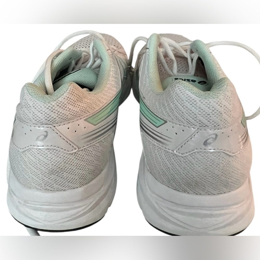 ASICS Gel 1130 women’s 9.5 white & Malachite green running lace up sneakers - Picture 5 of 13